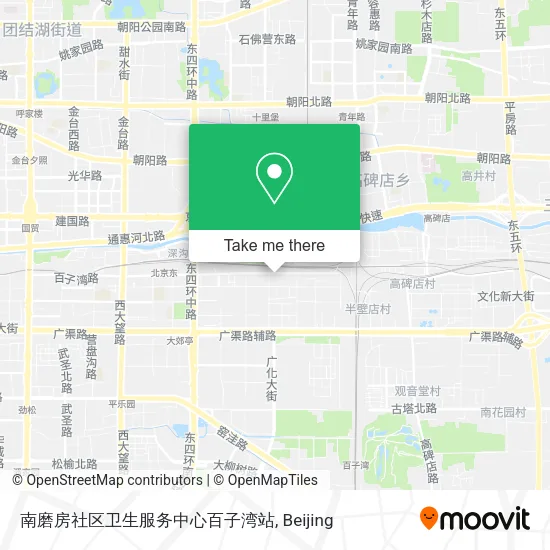 南磨房社区卫生服务中心百子湾站 map