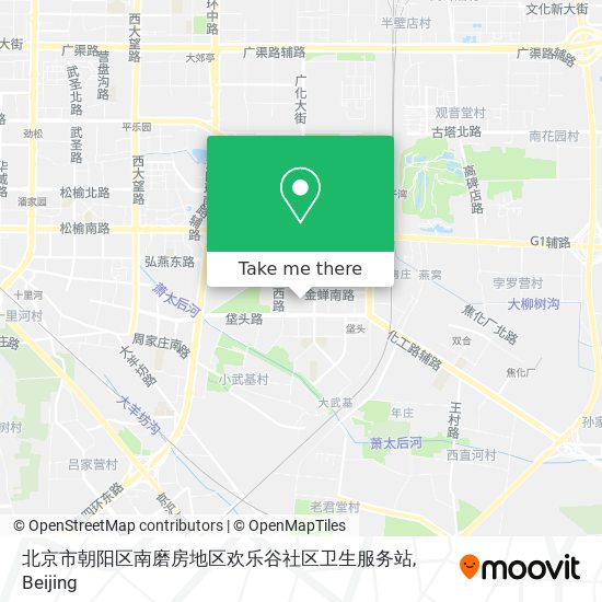 北京市朝阳区南磨房地区欢乐谷社区卫生服务站 map