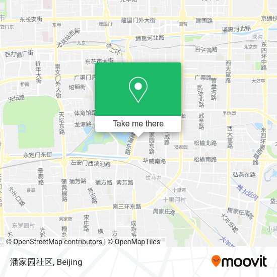 潘家园社区 map