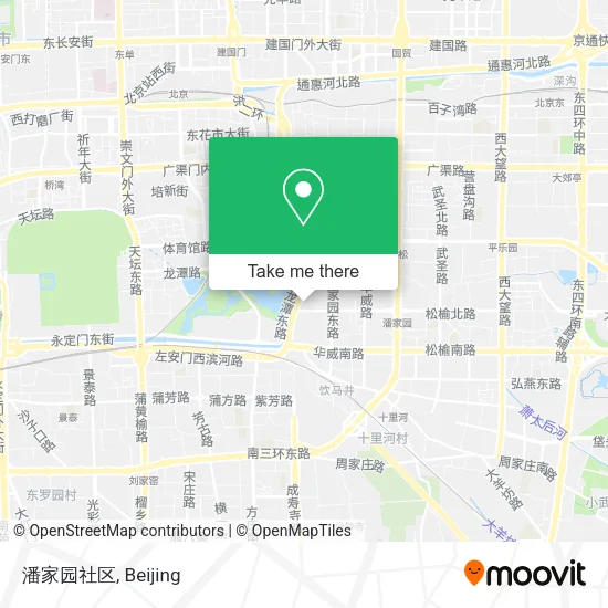 潘家园社区 map