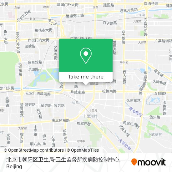 北京市朝阳区卫生局-卫生监督所疾病防控制中心 map