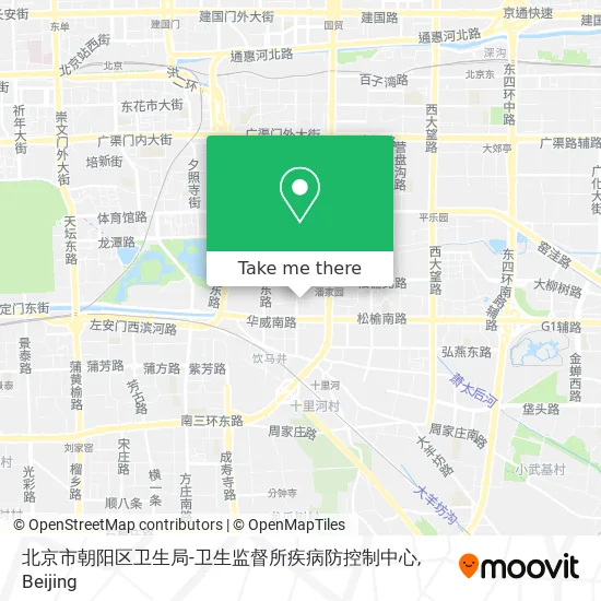 北京市朝阳区卫生局-卫生监督所疾病防控制中心 map