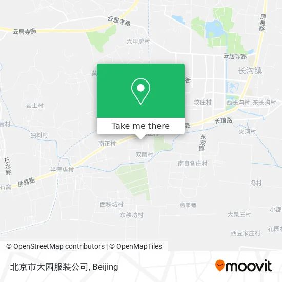 北京市大园服装公司 map