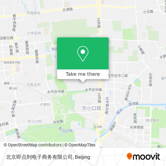 北京即点到电子商务有限公司 map
