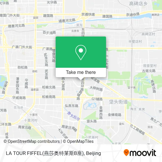 LA TOUR FIFFEL(燕莎奥特莱斯B座) map