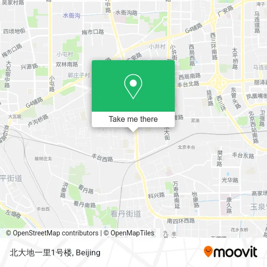 北大地一里1号楼 map