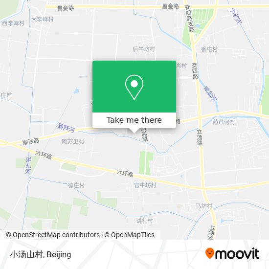 小汤山村 map