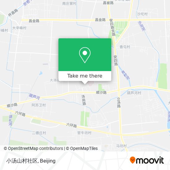 小汤山村社区 map