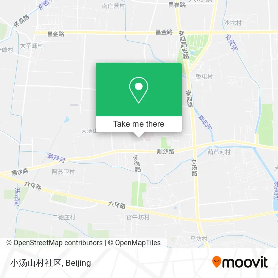 小汤山村社区 map