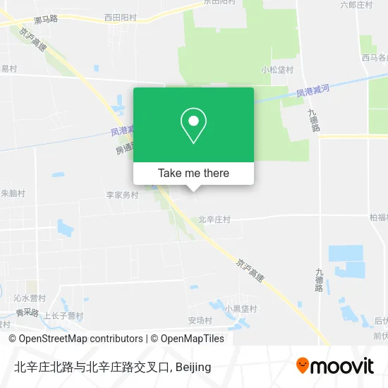 北辛庄北路与北辛庄路交叉口 map