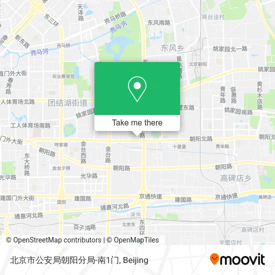 北京市公安局朝阳分局-南1门 map