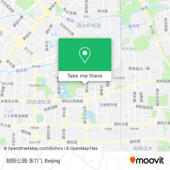朝阳公园-东7门 map