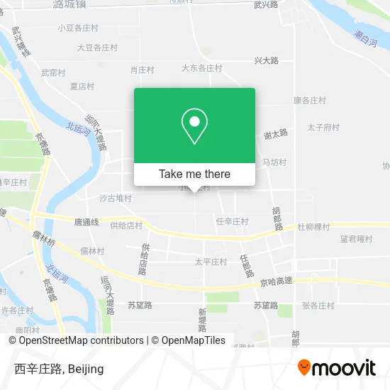 西辛庄路 map