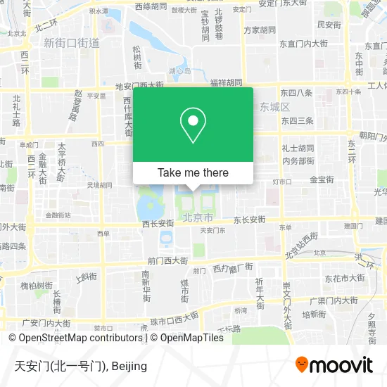 天安门(北一号门) map