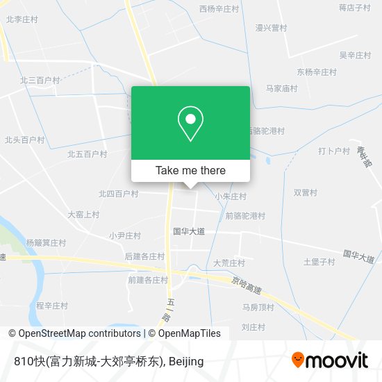 810快(富力新城-大郊亭桥东) map