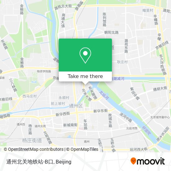 通州北关地铁站-B口 map