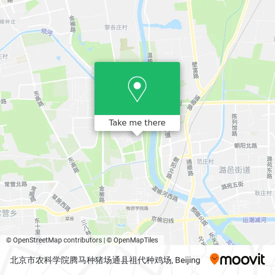 北京市农科学院腾马种猪场通县祖代种鸡场 map