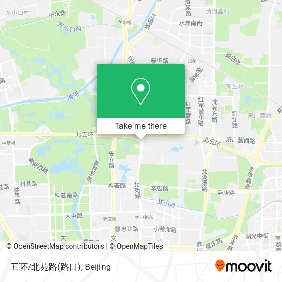 五环/北苑路(路口) map