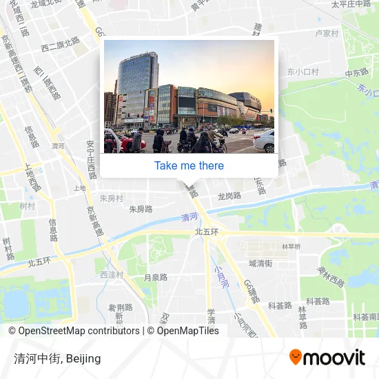 清河中街 map