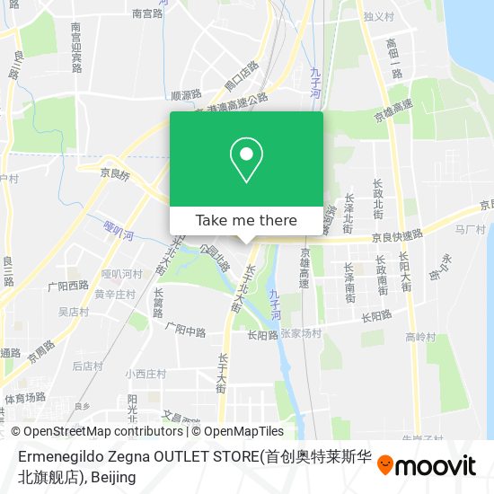 Ermenegildo Zegna OUTLET STORE(首创奥特莱斯华北旗舰店) map