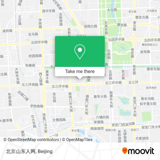北京山东人网 map
