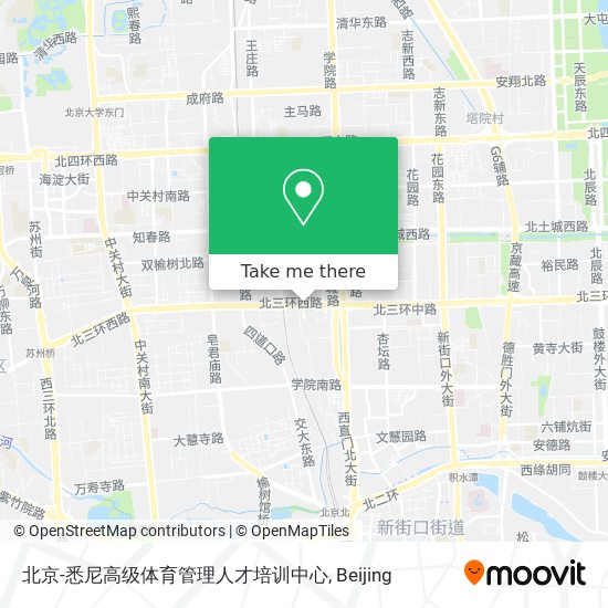 北京-悉尼高级体育管理人才培训中心 map