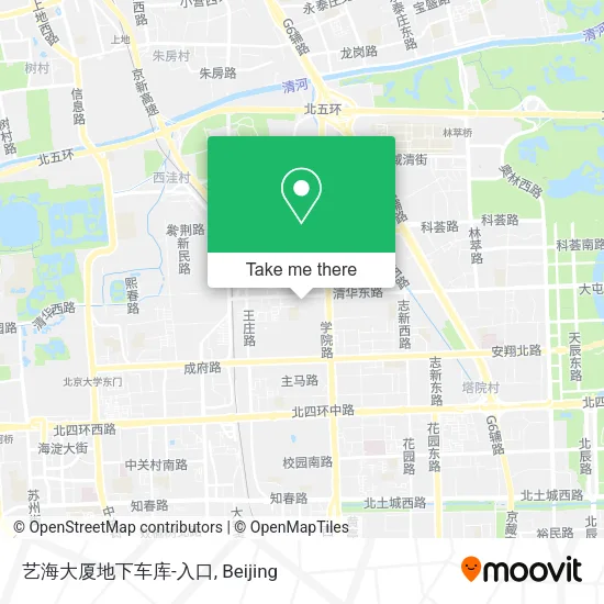 艺海大厦地下车库-入口 map