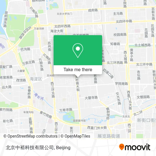 北京中裕科技有限公司 map