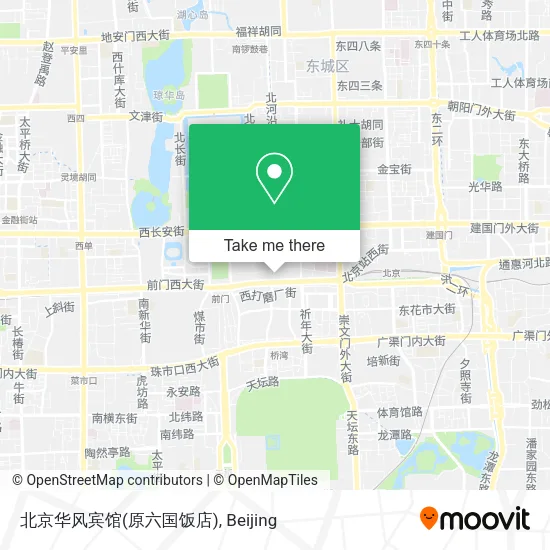 北京华风宾馆(原六国饭店) map