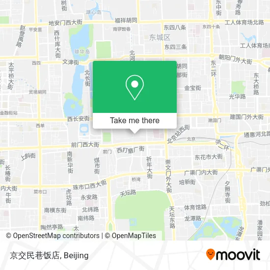 京交民巷饭店 map