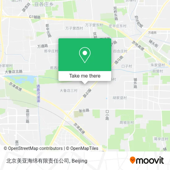 北京美亚海绵有限责任公司 map