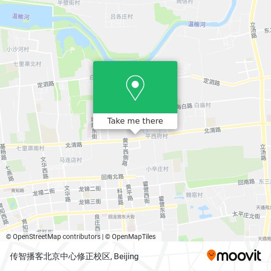 传智播客北京中心修正校区 map