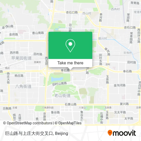 巨山路与上庄大街交叉口 map