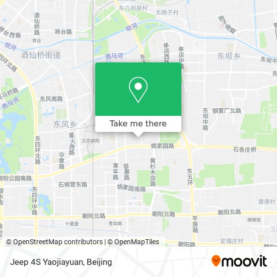 Jeep 4S Yaojiayuan map