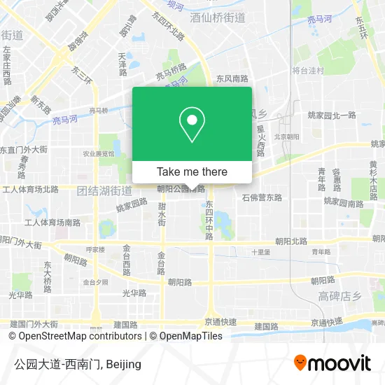 公园大道-西南门 map