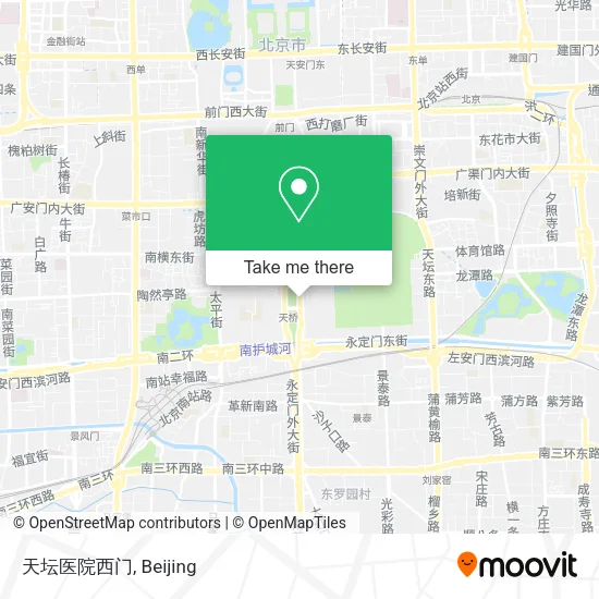 天坛医院西门 map