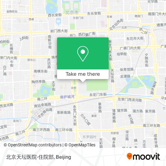 北京天坛医院-住院部 map