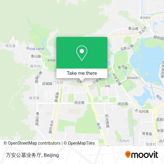 万安公墓业务厅 map
