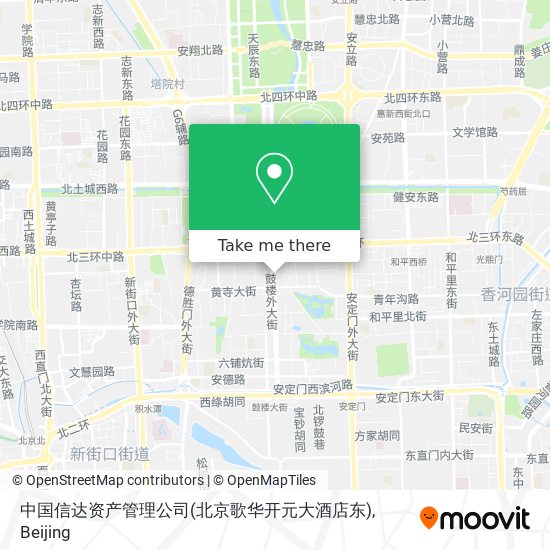 中国信达资产管理公司(北京歌华开元大酒店东) map