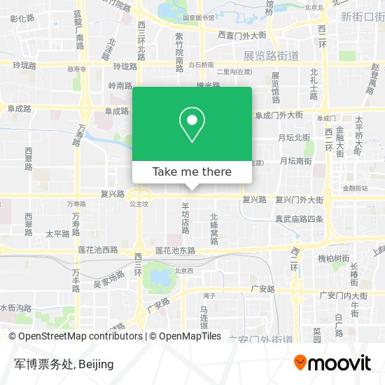 军博票务处 map