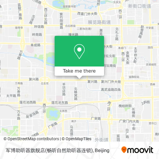 军博助听器旗舰店(畅听自然助听器连锁) map