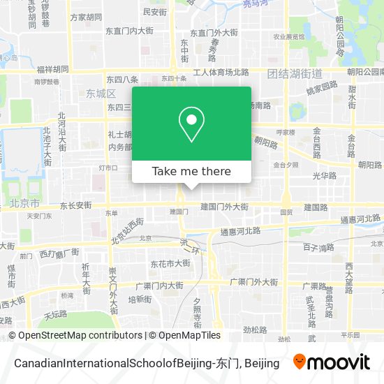 CanadianInternationalSchoolofBeijing-东门 map