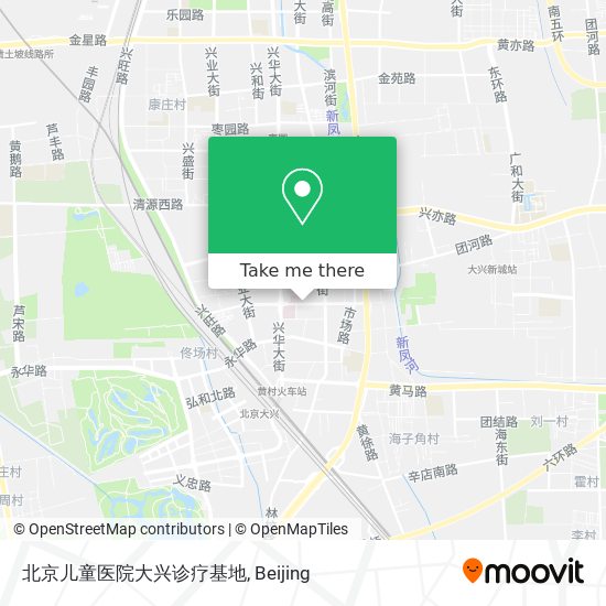 北京儿童医院大兴诊疗基地 map