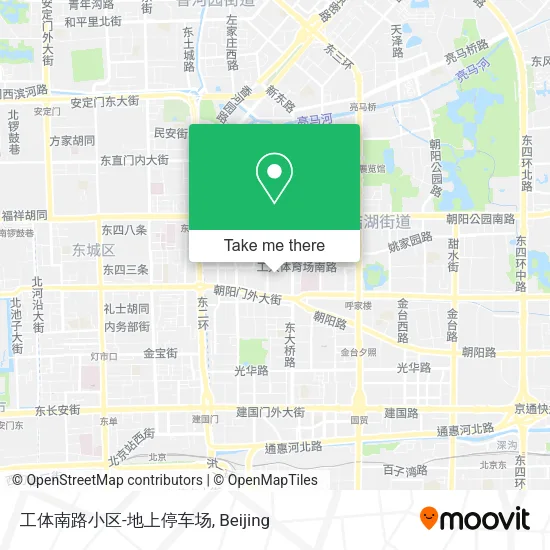 工体南路小区-地上停车场 map