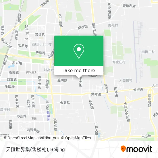 天恒世界集(售楼处) map