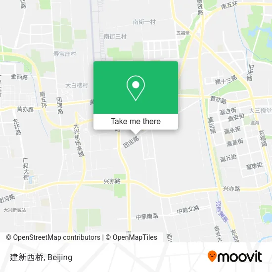 建新西桥 map