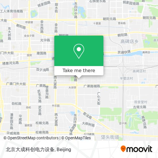 北京大成科创电力设备 map
