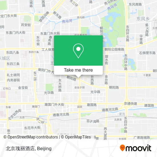 北京瑰丽酒店 map