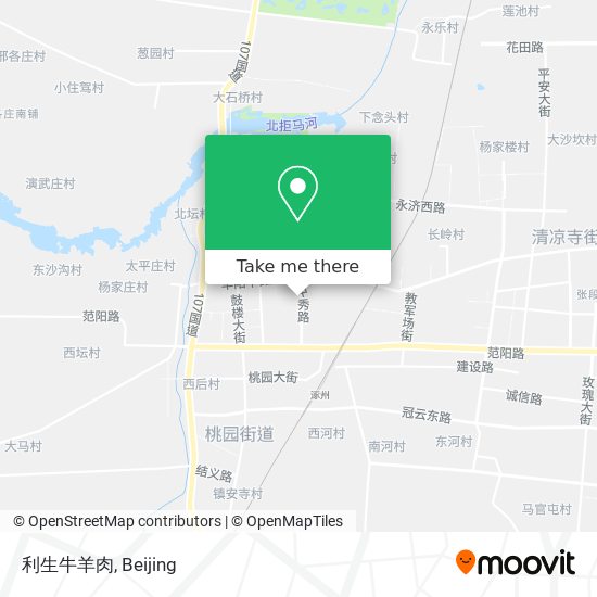 利生牛羊肉 map