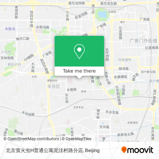 北京萤火虫H普通公寓泥洼村路分店 map
